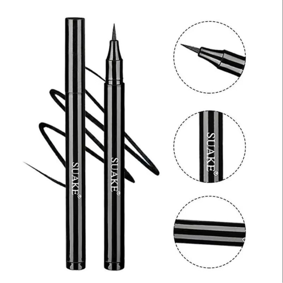 Makeup - 1/5pcs Liquid Waterproof Eyeliner Pen Black