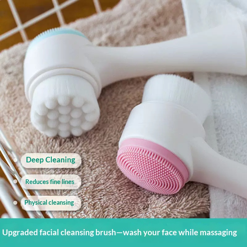 Double Sided Manual Facial Cle - огляд і ціна Silicone Face Scrubber Electric