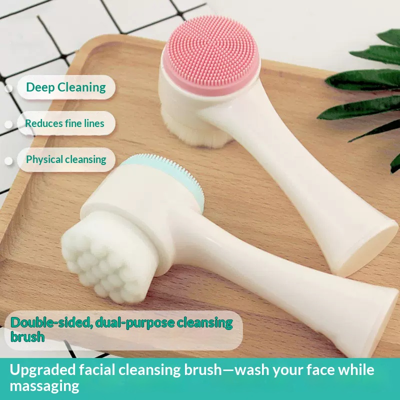 Double Sided Manual Facial Cle - огляд і ціна Silicone Face Scrubber Electric