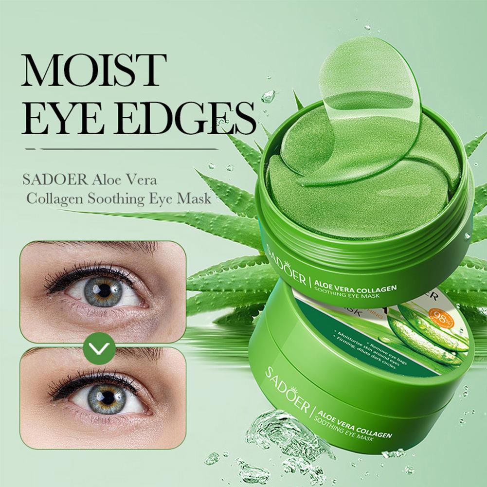 60pcs Aloe Vera Collagen Under - огляд і ціна Collagen Under Eye Patches