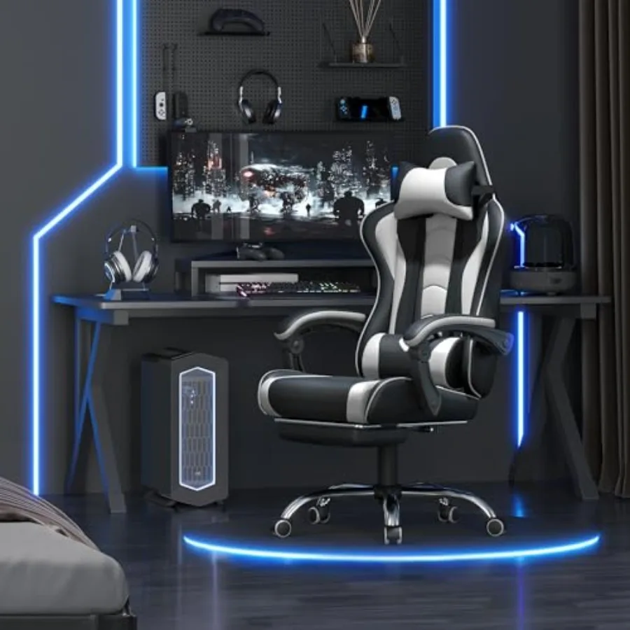 Gaming chair with footrest, ma - огляд і ціна Massage