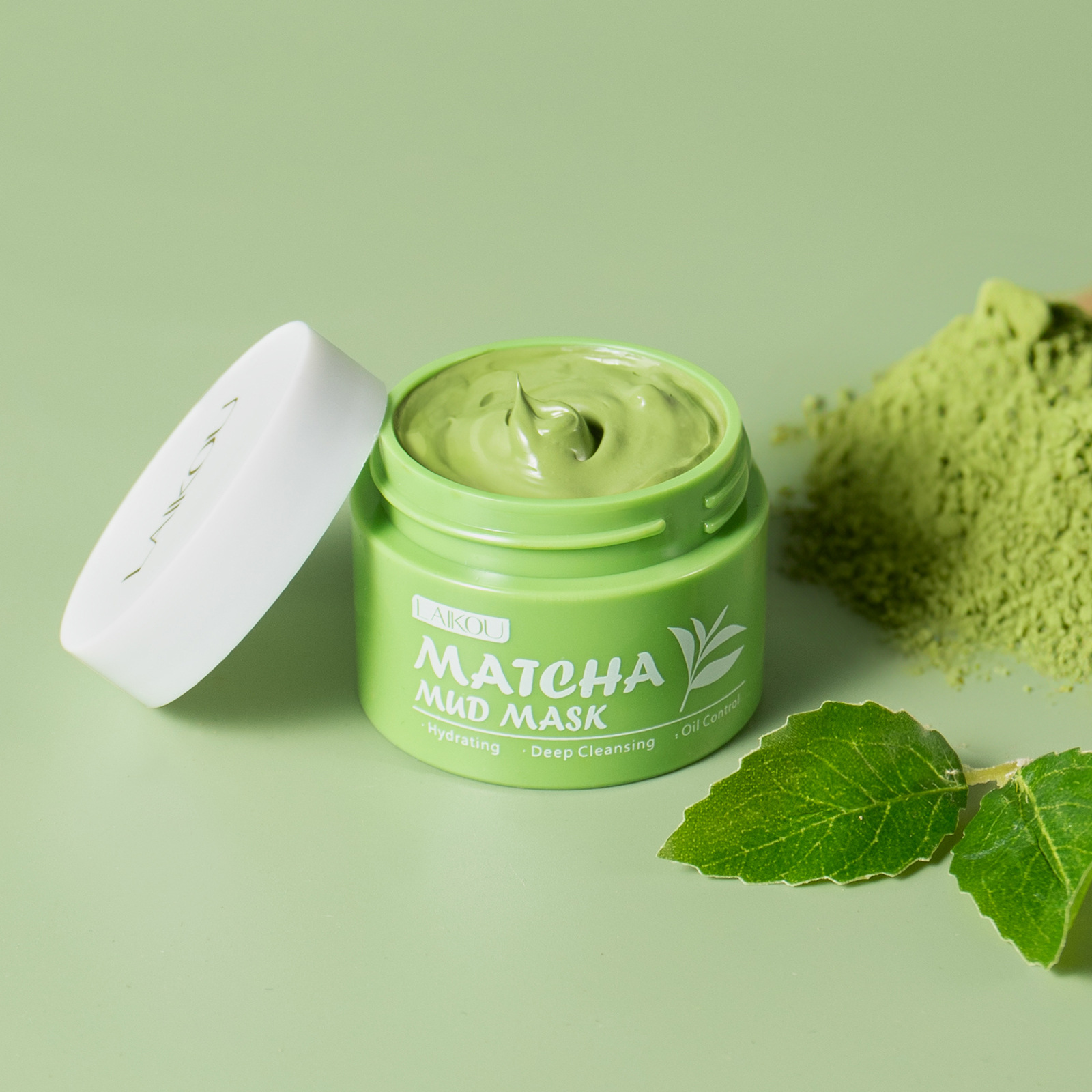 LAIKOU Matcha Green Tea Clay M - огляд і ціна Green Tea Cleansing Clay Mask