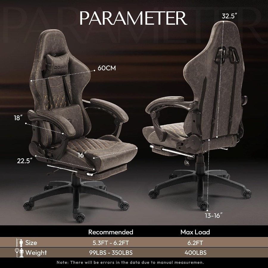 Big Tall Vintage Gaming Chair  - огляд і ціна Massage