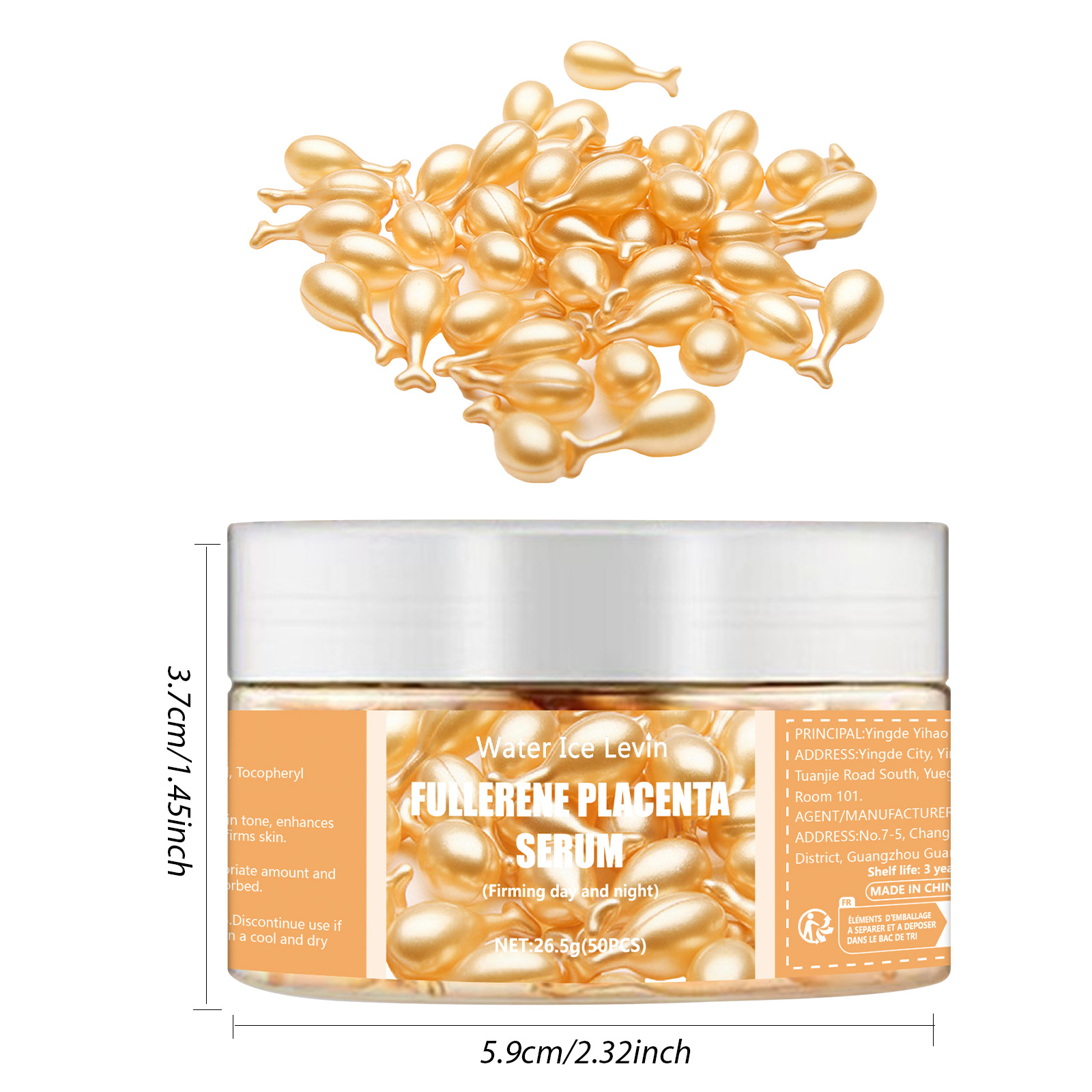 50 Fullerene Essence Capsules  - огляд і ціна Hyaluronic Acid Facial Serum